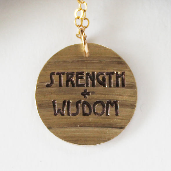 Athena Owl Strength + Wisdom pendant