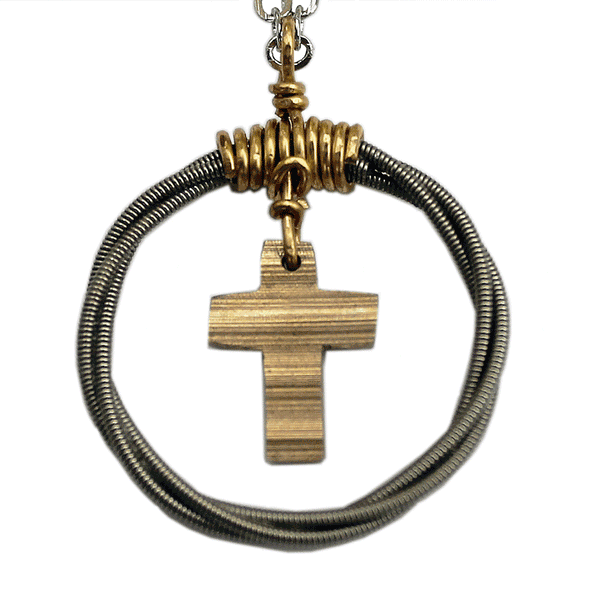 Cross Cymbal pendant - small