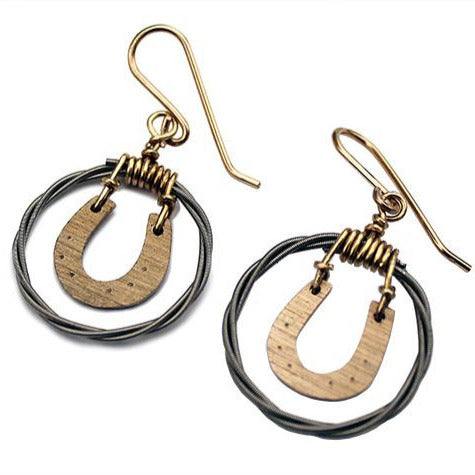 Good Luck Horseshoe Cymbalism earrings