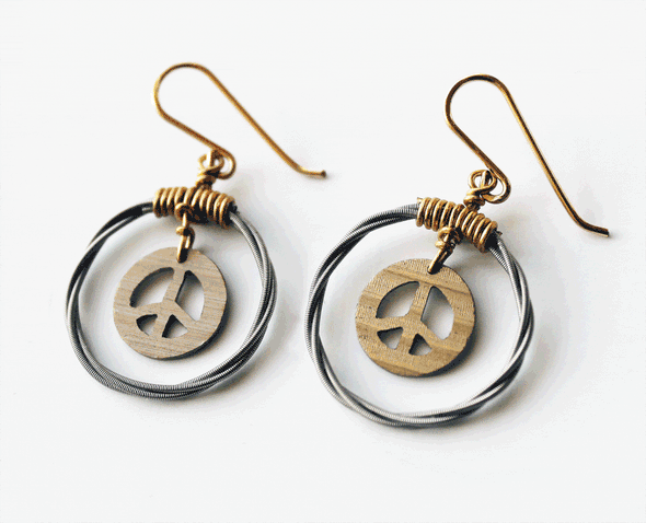 Peace Cymbal Cymbalism earrings