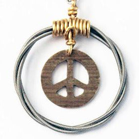 Peace Cymbal pendant - small