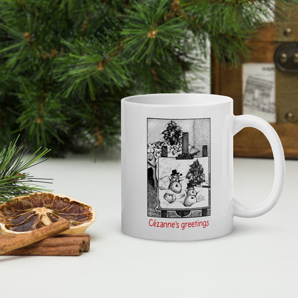 Cézanne's Greetings holiday mug